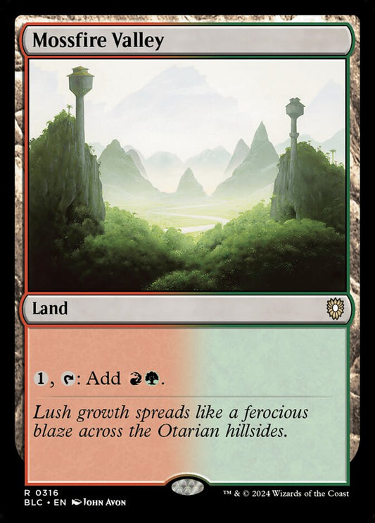 MTG Card Title: Mossfire Valley BLC/316