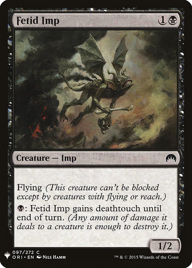 MTG Card Title: Fetid Imp PLST/ORI-97