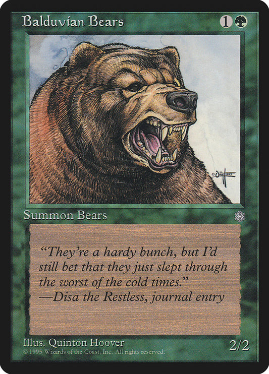 MTG Card Title: Balduvian Bears ICE/226