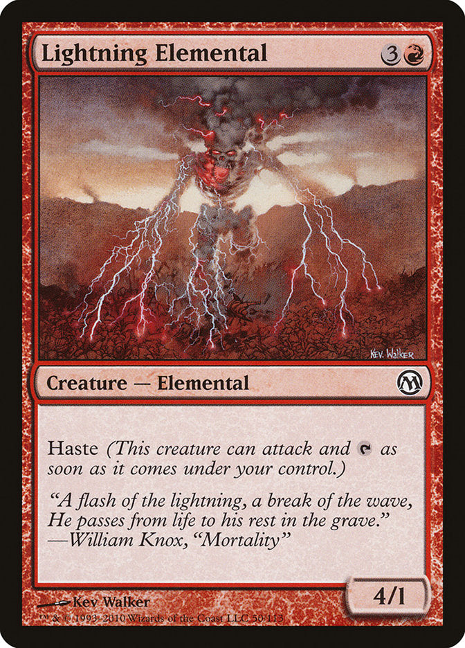 MTG Card Title: Lightning Elemental DPA/50