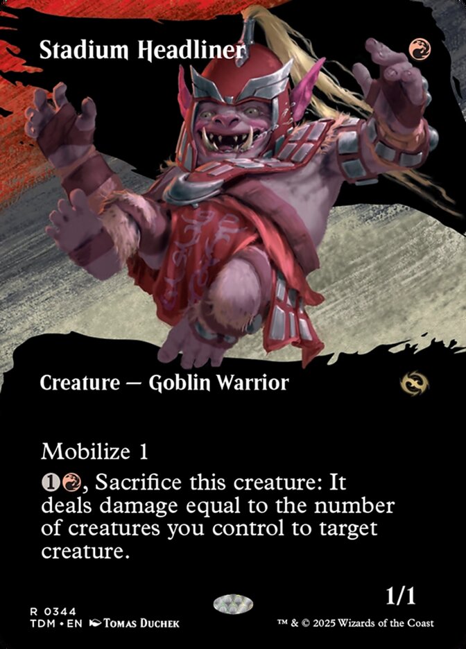 MTG Card Title: Stadium Headliner TDM/344