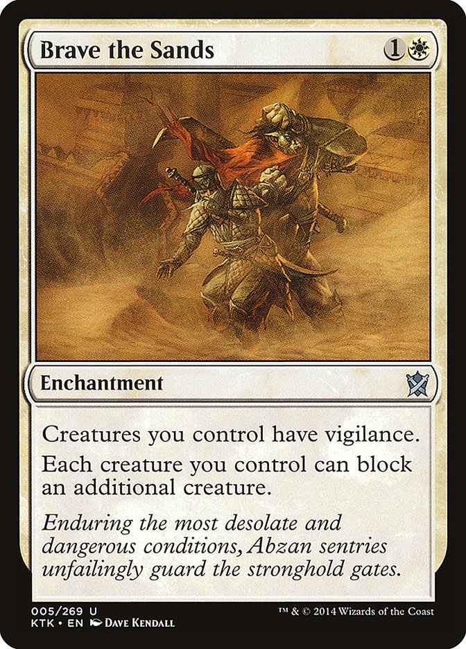 MTG Card Title: Brave the Sands KTK/5