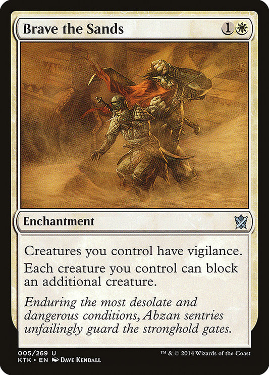 MTG Card Title: Brave the Sands KTK/5