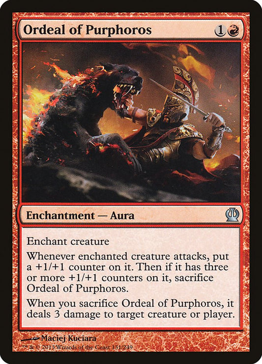 MTG Card Title: Ordeal of Purphoros THS/131