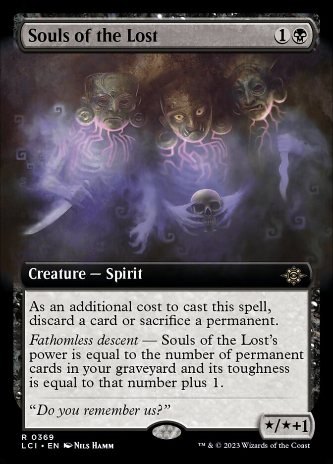 MTG Card Title: Souls of the Lost LCI/369
