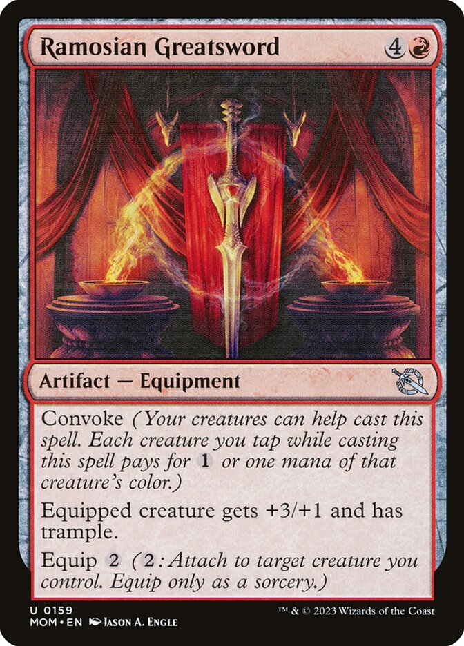 MTG Card Title: Ramosian Greatsword MOM/159