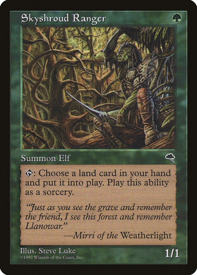 MTG Card Title: Skyshroud Ranger TMP/256
