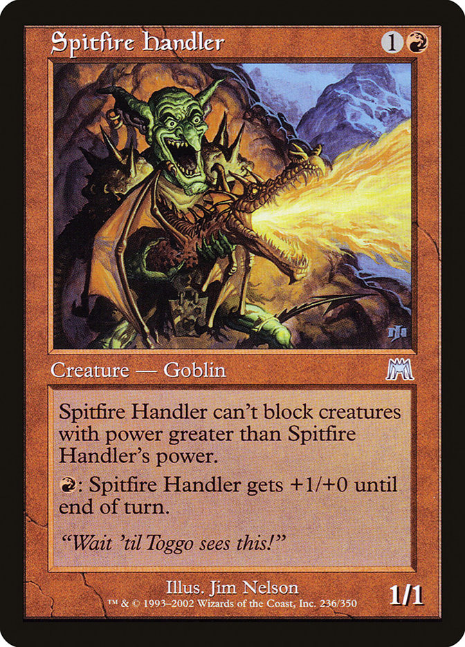 MTG Card Title: Spitfire Handler ONS/236