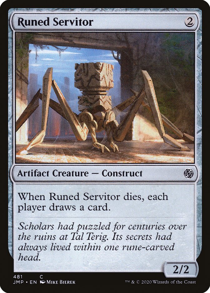MTG Card Title: Runed Servitor JMP/481
