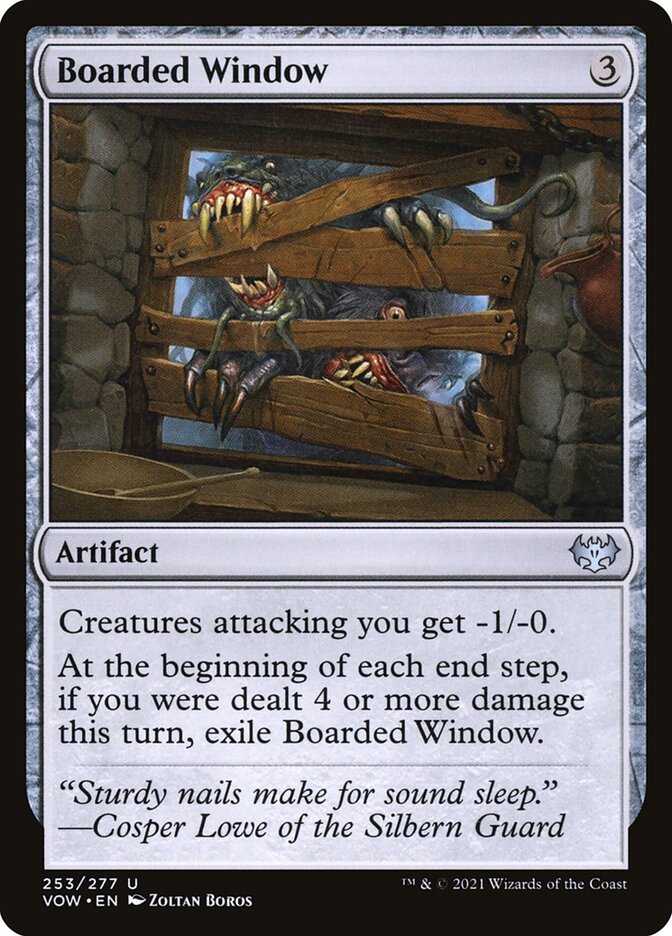 MTG Card Title: Boarded Window VOW/253