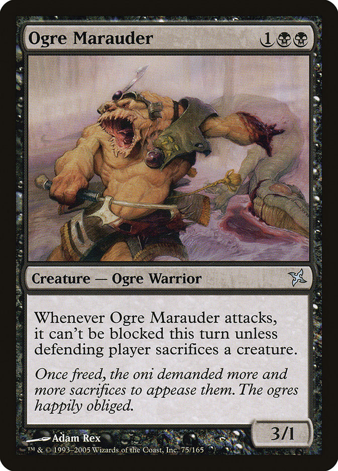 MTG Card Title: Ogre Marauder BOK/75