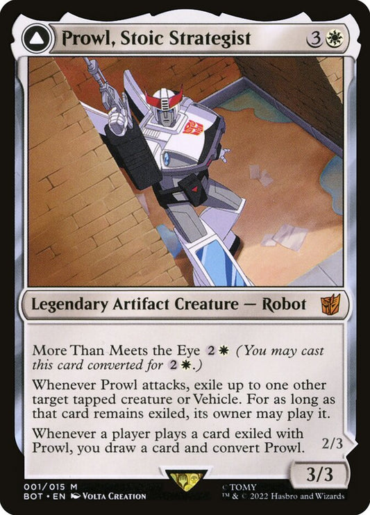 MTG Card Title: Prowl, Stoic Strategist // Prowl, Pursuit Vehicle BOT/1