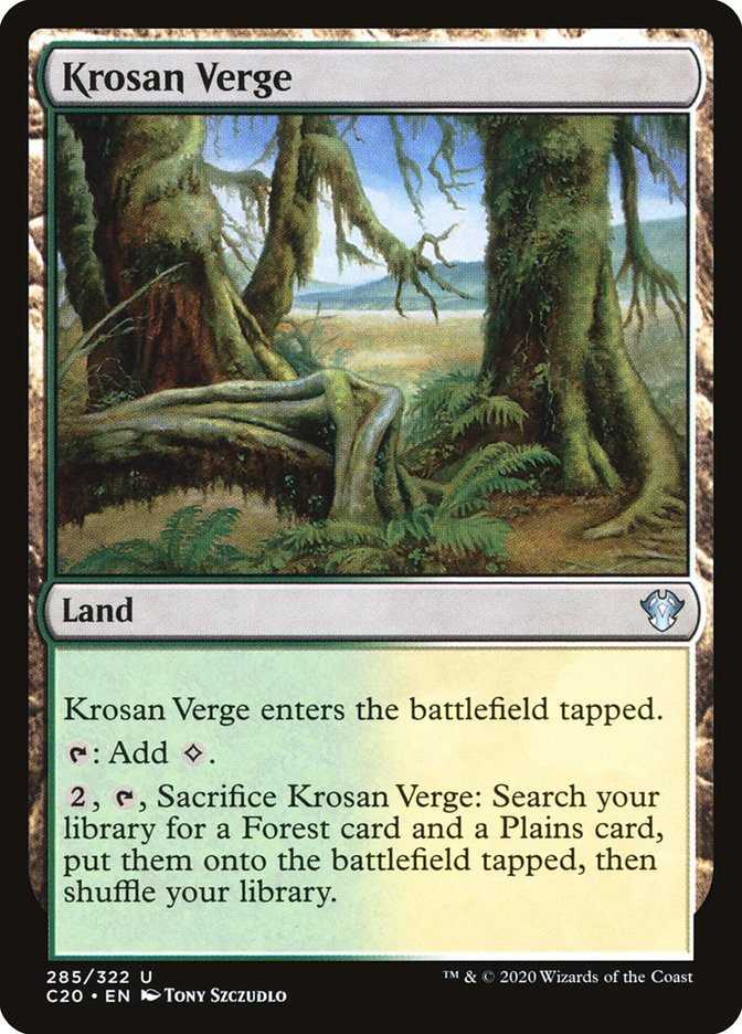 MTG Card Title: Krosan Verge C20/285