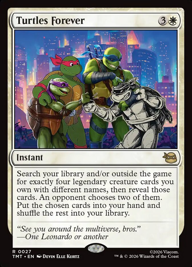 MTG Card Title: Turtles Forever TMT/27