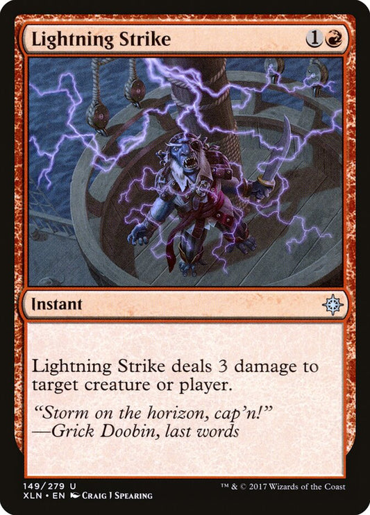 MTG Card Title: Lightning Strike XLN/149