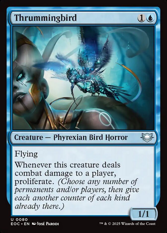 MTG Card Title: Thrummingbird EOC/80