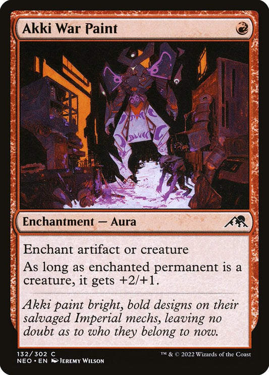 MTG Card Title: Akki War Paint NEO/132