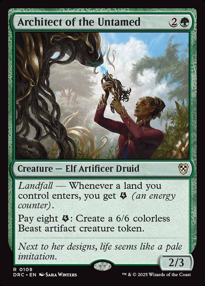 MTG Card Title: Architect of the Untamed DRC/108