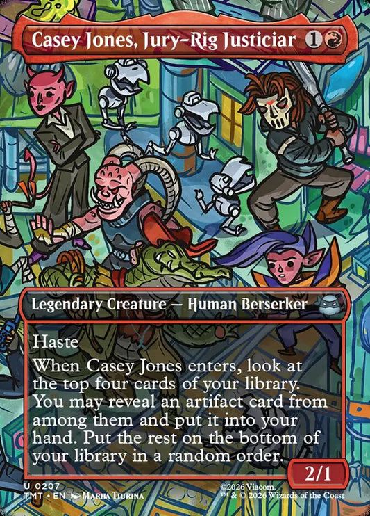 MTG Card Title: Casey Jones, Jury-Rig Justiciar TMT/207