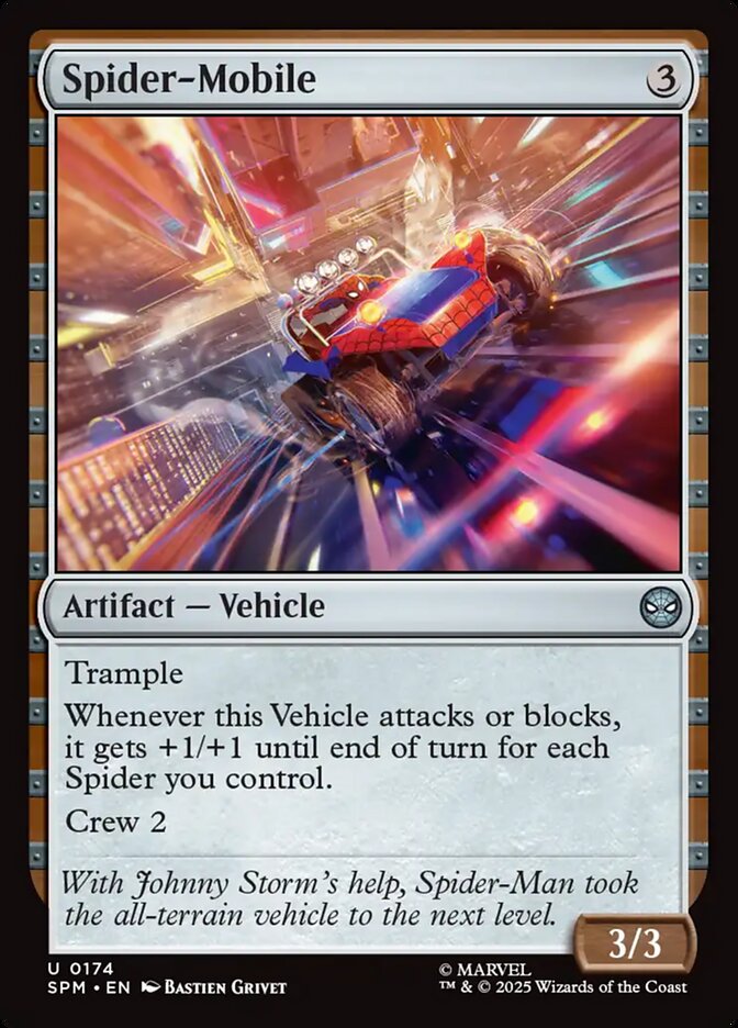 MTG Card Title: Spider-Mobile SPM/174