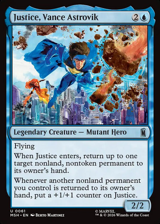 MTG Card Title: Justice, Vance Astrovik MSH/61