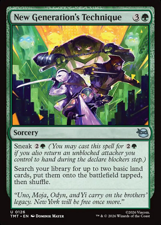 MTG Card Title: New Generation's Technique TMT/126