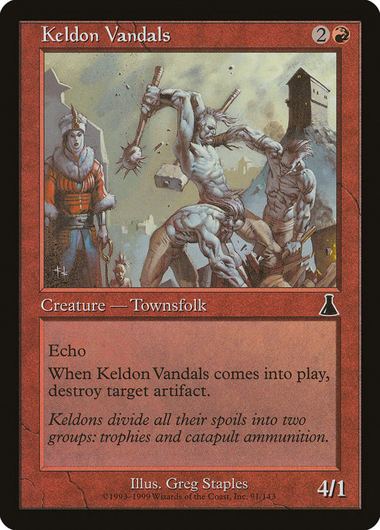 MTG Card Title: Keldon Vandals UDS/91
