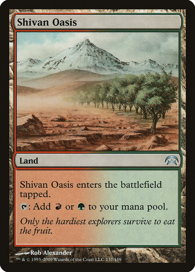 MTG Card Title: Shivan Oasis HOP/137