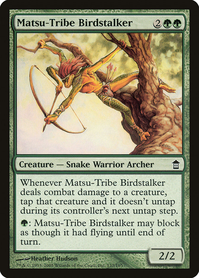 MTG Card Title: Matsu-Tribe Birdstalker SOK/137