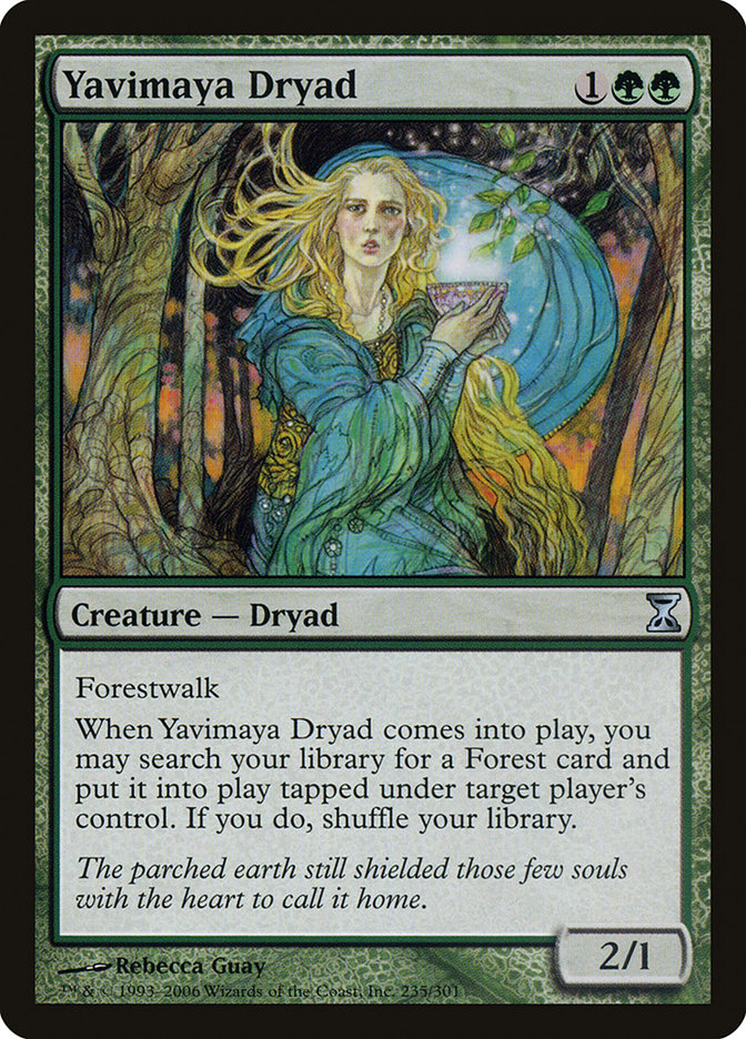 MTG Card Title: Yavimaya Dryad TSP/235