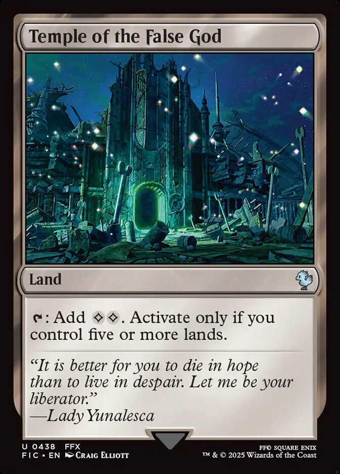 MTG Card Title: Temple of the False God FIC/438