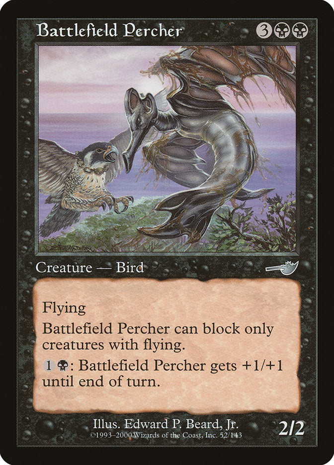 MTG Card Title: Battlefield Percher NEM/52