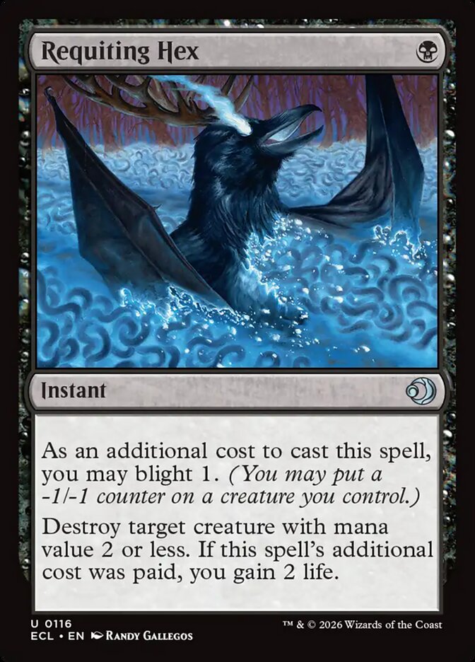MTG Card Title: Requiting Hex ECL/116