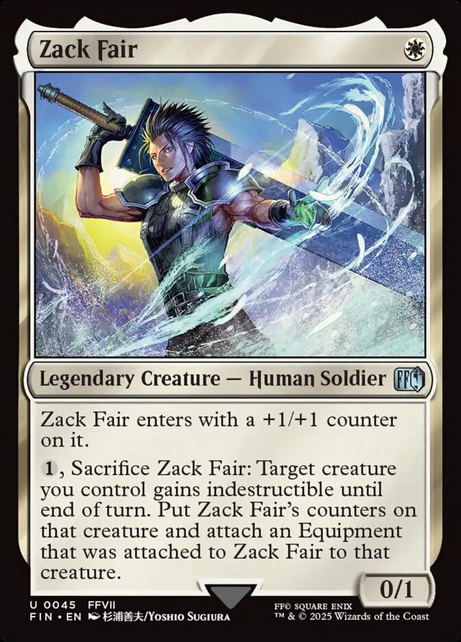 MTG Card Title: Zack Fair FIN/45