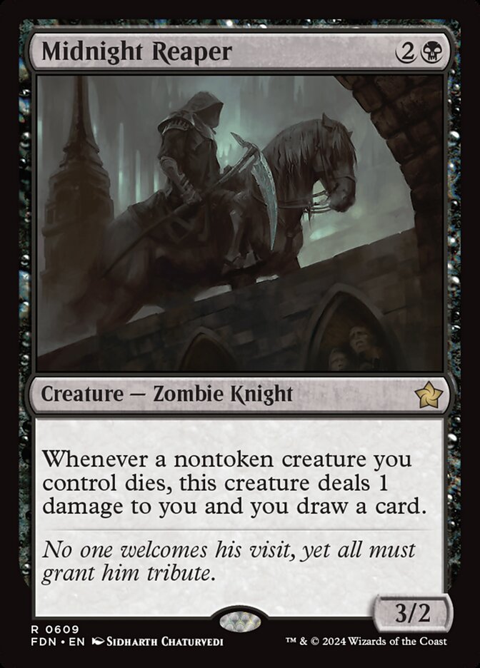 MTG Card Title: Midnight Reaper FDN/609