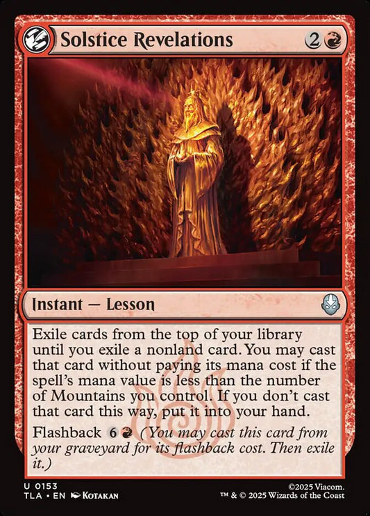 MTG Card Title: Solstice Revelations TLA/153