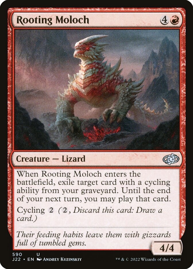 MTG Card Title: Rooting Moloch J22/590
