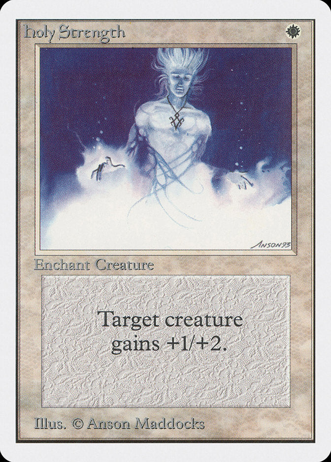 MTG Card Title: Holy Strength 2ED/25