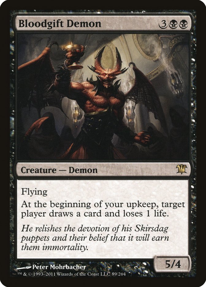 MTG Card Title: Bloodgift Demon ISD/89