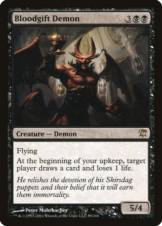 MTG Card Title: Bloodgift Demon ISD/89