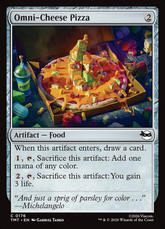 MTG Card Title: Omni-Cheese Pizza TMT/176