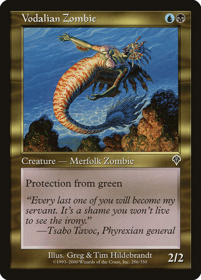 MTG Card Title: Vodalian Zombie INV/286