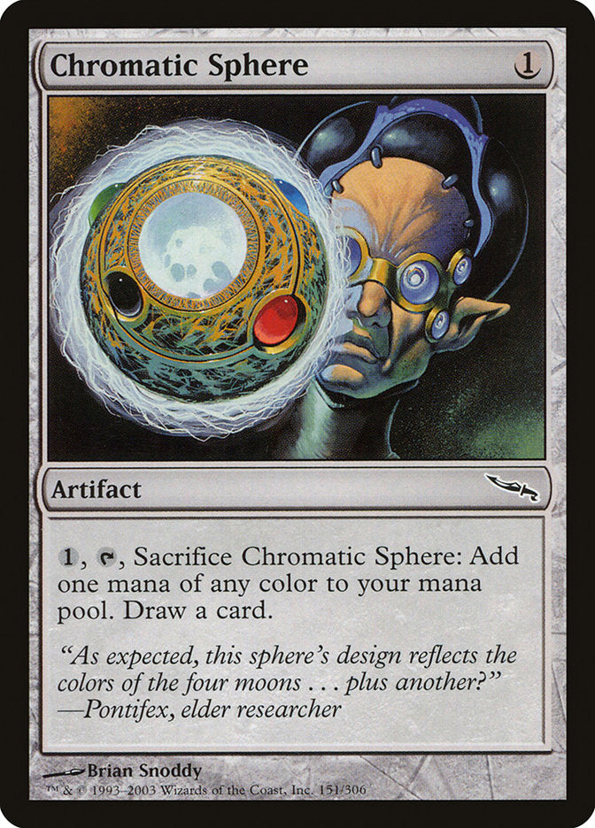 MTG Card Title: Chromatic Sphere MRD/151