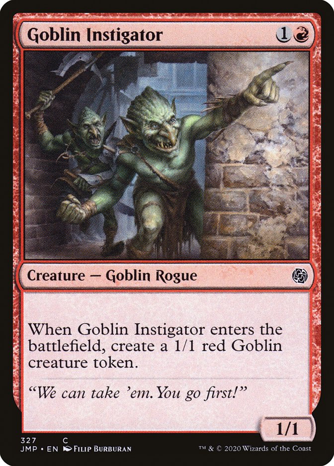 MTG Card Title: Goblin Instigator JMP/327