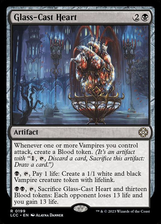 MTG Card Title: Glass-Cast Heart LCC/199