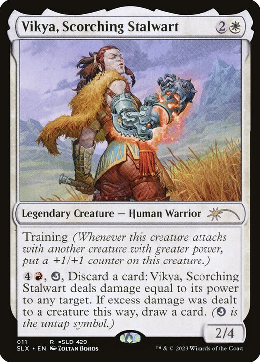 MTG Card Title: Vikya, Scorching Stalwart SLX/11