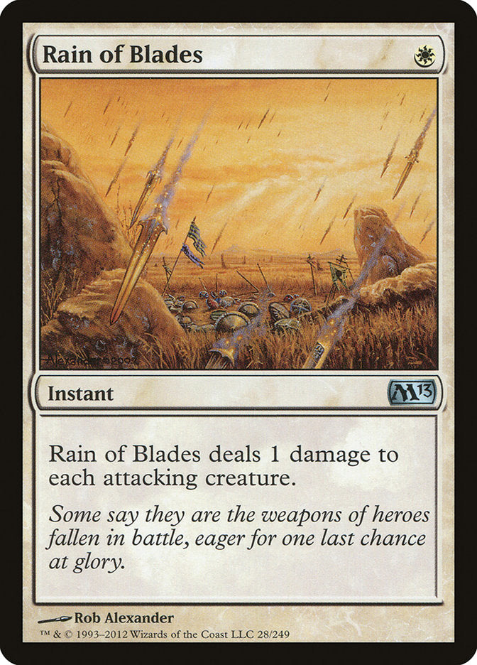 MTG Card Title: Rain of Blades M13/28