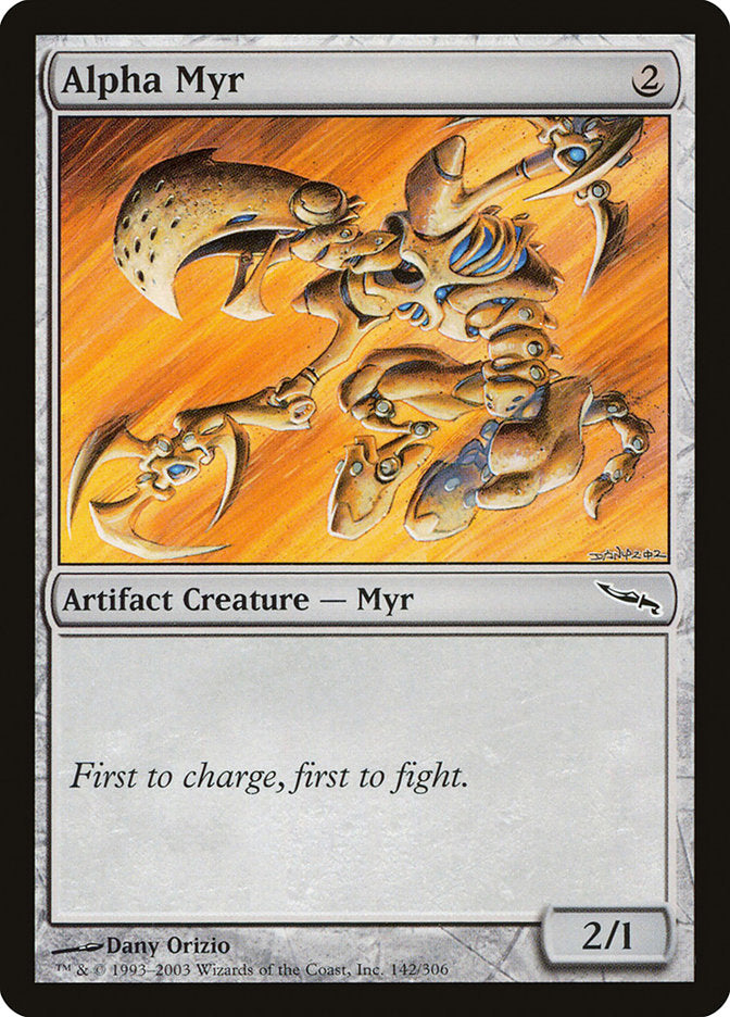 MTG Card Title: Alpha Myr MRD/142