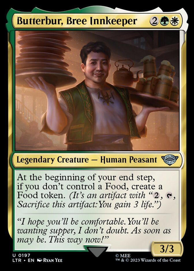 MTG Card Title: Butterbur, Bree Innkeeper LTR/197