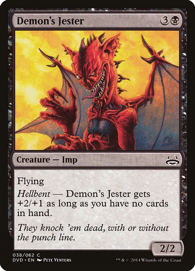 MTG Card Title: Demon's Jester DVD/38
